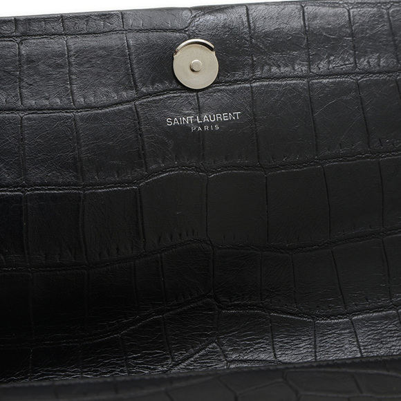 YVES SAINT LAURENT Black Leather Shoulder Bag - Picture 6 of 9